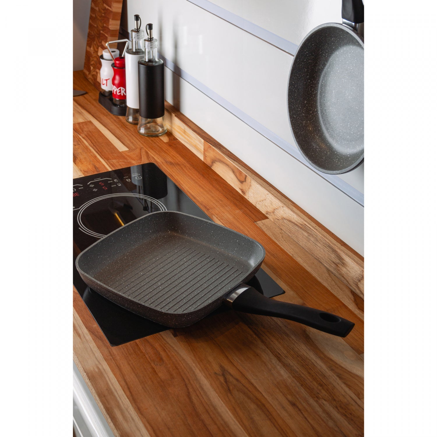 Bistequeira de Indução em Alumínio com Revestimento Antiaderente Granilite Cinza 24cm 20960 - Wolff