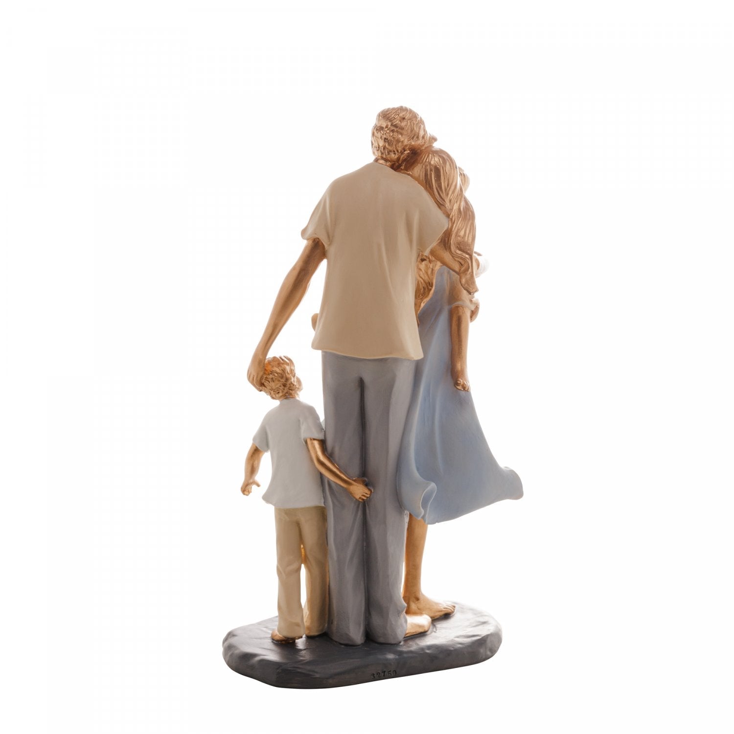 Figura Decorativa Família de Resina 15cm x 9cm x 28cm - Wolff